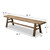 Vintage Bench Large Weathered Natural 82.3x13.4x18.1H Elmwood