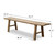 Vintage Bench Large Weathered Natural 74.4x14.2x19.3H Elmwood