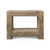40 Inches Long Gradnd Framed Console Table with Shelf Rustic Natural