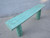 Approx. 88" Long Capri Live Edge Primitive Console Table Distressed Soft Aqua (Pre-order only)