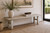 68" Amalfi Two Tones old pine wood bench antique off white