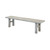 68" Amalfi Two Tones old pine wood bench antique off white