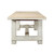 Amalfi Two Tones 9' Long Dining Table Antique Off White 110x39.5x31H Amalfi Two Tones 9' Long Dining Table Antique Off White 110x39.5x31H