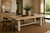 Amalfi Two Tones 9' Long Dining Table Antique Off White 110x39.5x31H