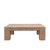 55" Square Ravello Coffee Table Weathered Gray