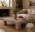 55" Square Ravello Coffee Table Weathered Gray
