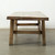 Vintage Coffee Table 62x22x18H Walnut Wood Weathered Natural