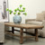 Vintage Coffee Table 66.1x22x16.5H Weathered Natural Walnut wood