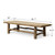 Vintage Coffee Table 66.1x22x16.5H Weathered Natural Walnut wood