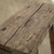 Approx. 18" Wide 9" Deep Vintage Bar Stool with Unique Top Weathered Natual