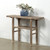 Approx. 41" Wide 13" Deep Antique Console Table Elmwood Rustic Neutral Wood Tone