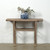 Approx. 41" Wide 13" Deep Antique Console Table Elmwood Rustic Neutral Wood Tone
