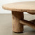 Approx.52 Inches Round Vintage Coffee Table Elmwood Weathered Natural Approx.52 Inches Round Vintage Coffee Table Elmwood Weathered Natural