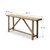 Vintage Console Table Weathered Natural Approx.66-72Wx14-18Dx31H