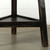 25 Inches Round Side Table with Shelf Distressed Black