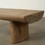 63 Inches Wide Live Edge Beam Coffee Table Weathered Natural Brown