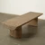 63 Inches Wide Live Edge Beam Coffee Table Weathered Natural Brown
