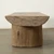 63 Inches Wide Live Edge Beam Coffee Table Weathered Natural Brown