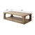 66 Inches Wide Archy Coffee Table Weathered Natural with Distressed Gray Accents