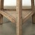 25 Inches Round Side Table with Shelf Weathered Natural with Distressed Gray Accents