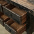 Capri 7  Drawers Sideboard Distressed Black 60x17x35H