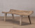 Approx. 63 Inches Live Edge Vintage Bench Weathered Natural