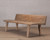 Approx. 75 Inches Live Edge Vintage Bench Weathered Natural
