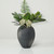 Approx.11" High 8" Round Earthy Gray Pottery Vase