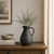 Approx.11" High 7" Round Charcoal Gray Pitcher