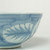 13.7 Inches Wide Blue and White Bowl with Flower and Leaf Motif