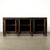 Antique Wide Sideboard with Original Distressed Black Lacquer 80.7Wx18.9Dx34.65H