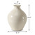 Approx. 9.4" Off White Glazed Ceramic Vase(3" Opening)