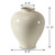 Approx. 11" High Off-White Glazed Ceramic Vase with 4.3" Opening
