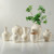 Approx. 11" High Off-White Glazed Ceramic Vase with 4.3" Opening