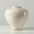 Approx. 13 Inches High Off-White Glazed Ceramic Vase Tapered Down
