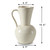 Off-White Ceramic Pitcher Vase (5.9"W x 10.6"H)