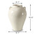 Approx. 12.6 Inches High Off White Ceramic Vase with Two Handles
