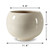 Approx. 9" H Off White Ceramic Bowl Vase with 10" Wide Opening Approx. 9" H Off White Ceramic Bowl Vase with 10" Wide Opening