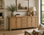 Three Drawers Sideboard Weathered Natural