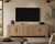 Approx. 94 Inches Wide Four Drawers Media Cabinet Weathered Gray
