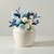 Off White Glazed Ceramic Vase 9.8" W x 9.1" H