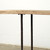 Approx. 105 Inches Long Vintage Console Table with Hand-Forged Iron Legs Weathered Natural