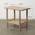 Vintage Side Table with Shelf Weathered Natural 36.2x21.3x32.3H