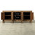 Approx. 86 Inches Long Vintage Sideboard with Six Doors Warm Wood Tone