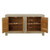 67" Two Tones Buffet 4 Door Distressed Off White