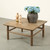 Elmwood Vintage Coffee Table Weathered Natural Light Wood Tone 35x35x18H