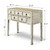 Vintage Entry Table with Five Drawers Approx. 38 Inches Wide Distressed White