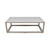 Ming Rectangular Coffee Table Weathered whitewash 55x27.5x18