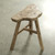 Vintage Saddle Stool Approx.17-20 Inches Wide Weathered Natural