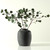 13 Inches High Earthy Gray Vase with Two Handles